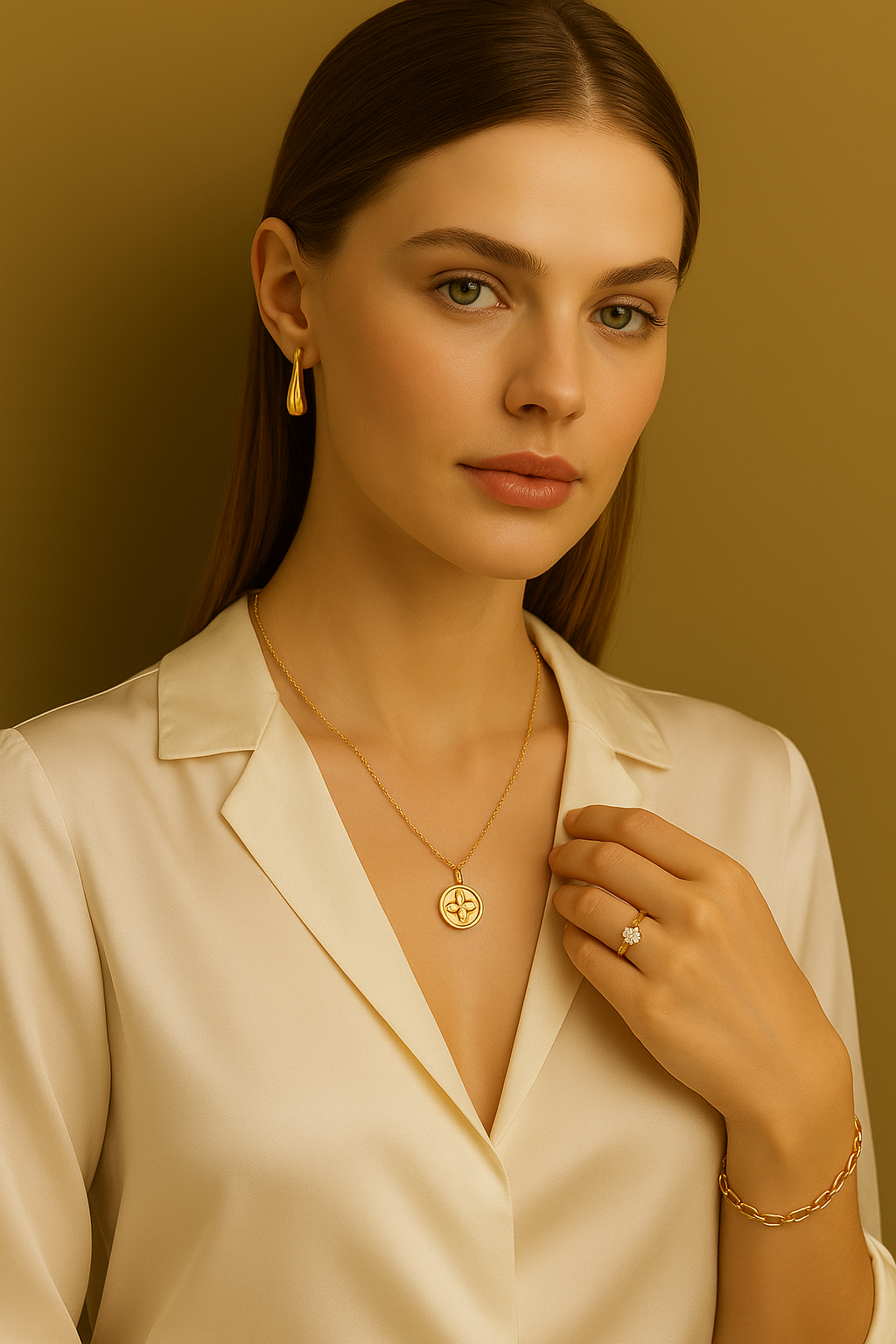 Bijouteri algerienne en algerie plaque or or et silver