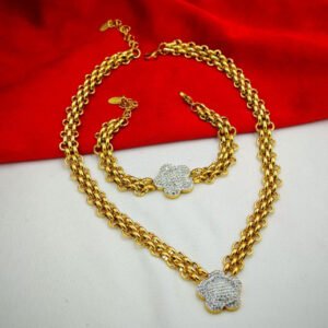 Parure Sbika Fleur en Acier Inoxydable 316L