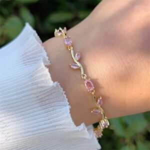 Bracelet Tulipe Rose