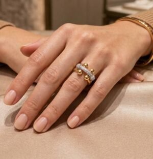 Bague Tiff tendance en Acier inoxydable