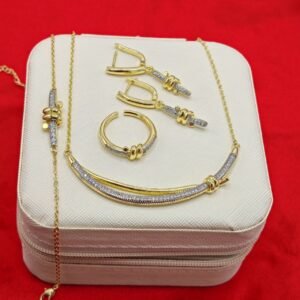 Parure Nœud Blanche 4 Pièces