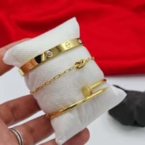 pack bracelelt gourmette acier