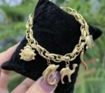 Bracelet Gourmette Bibelots Tendance en Acier Inoxydable