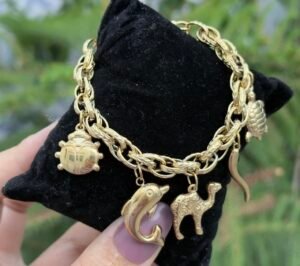 Bracelet Gourmette Bibelots Tendance en Acier Inoxydable